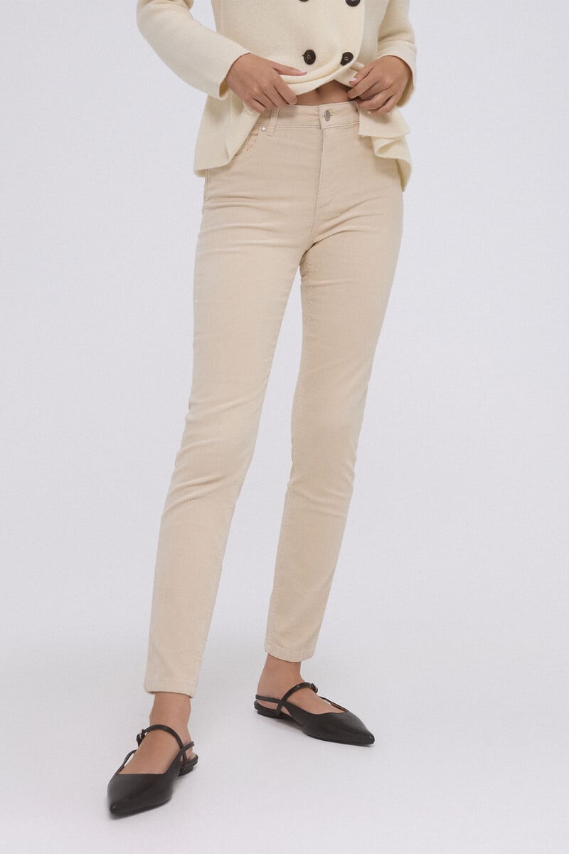 Cortefiel Pantalón push up pana Gran oferta