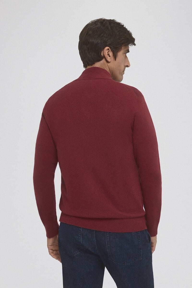 Cortefiel Jersey lana cashmere cuello alto botones Rebajas baratas