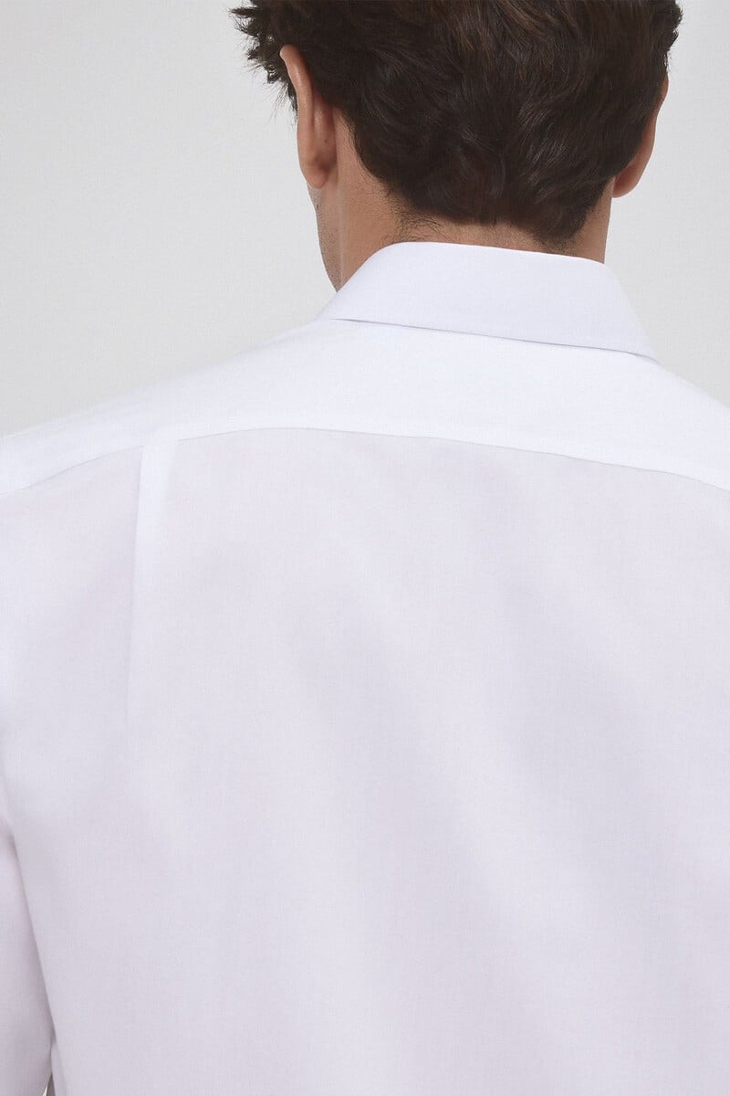 Cortefiel Camisa vestir non iron y antimanchas lisa tailored fit Rebajas de fábrica