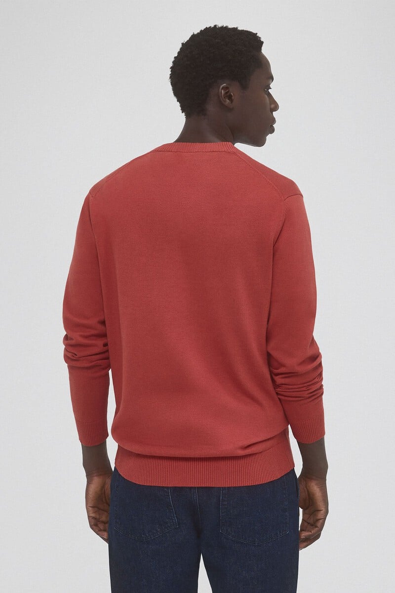 Cortefiel Jersey punto fino algodón cuello pico Ventas relámpago