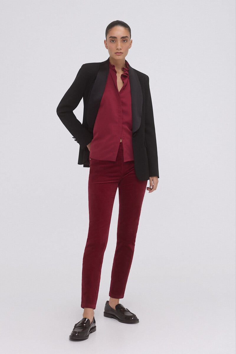 Cortefiel Pantalón push up pana Descuento
