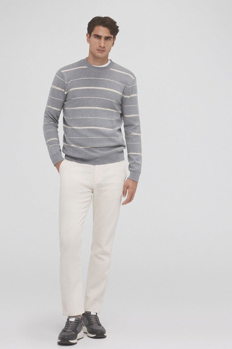 Cortefiel Jersey punto rayas horizontales Tienda