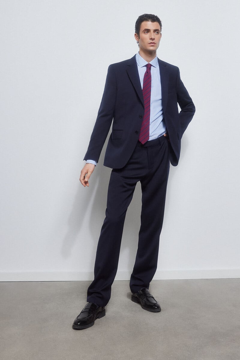 Cortefiel Pantalón liso bi-stretch tailored Rebajas online