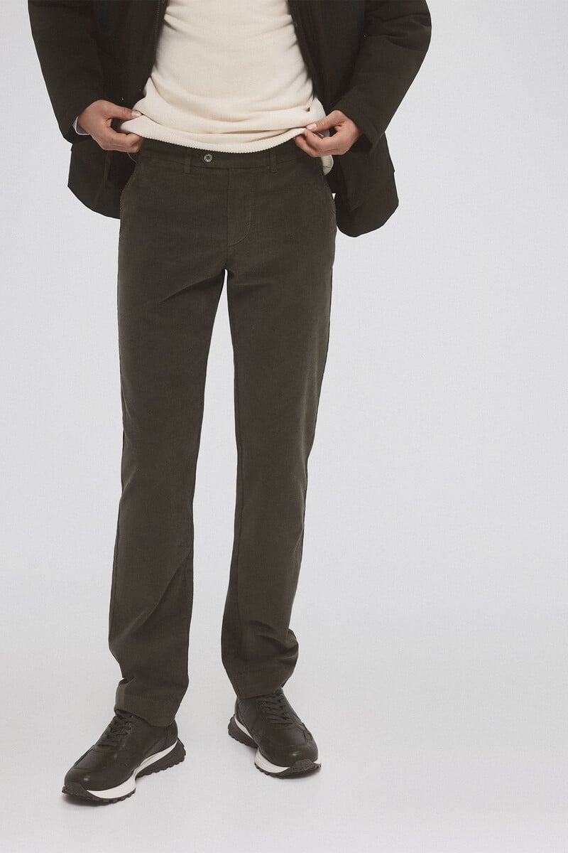 Cortefiel Pantalón chino premium flex regular fit ÚLTIMAS EDICIONES