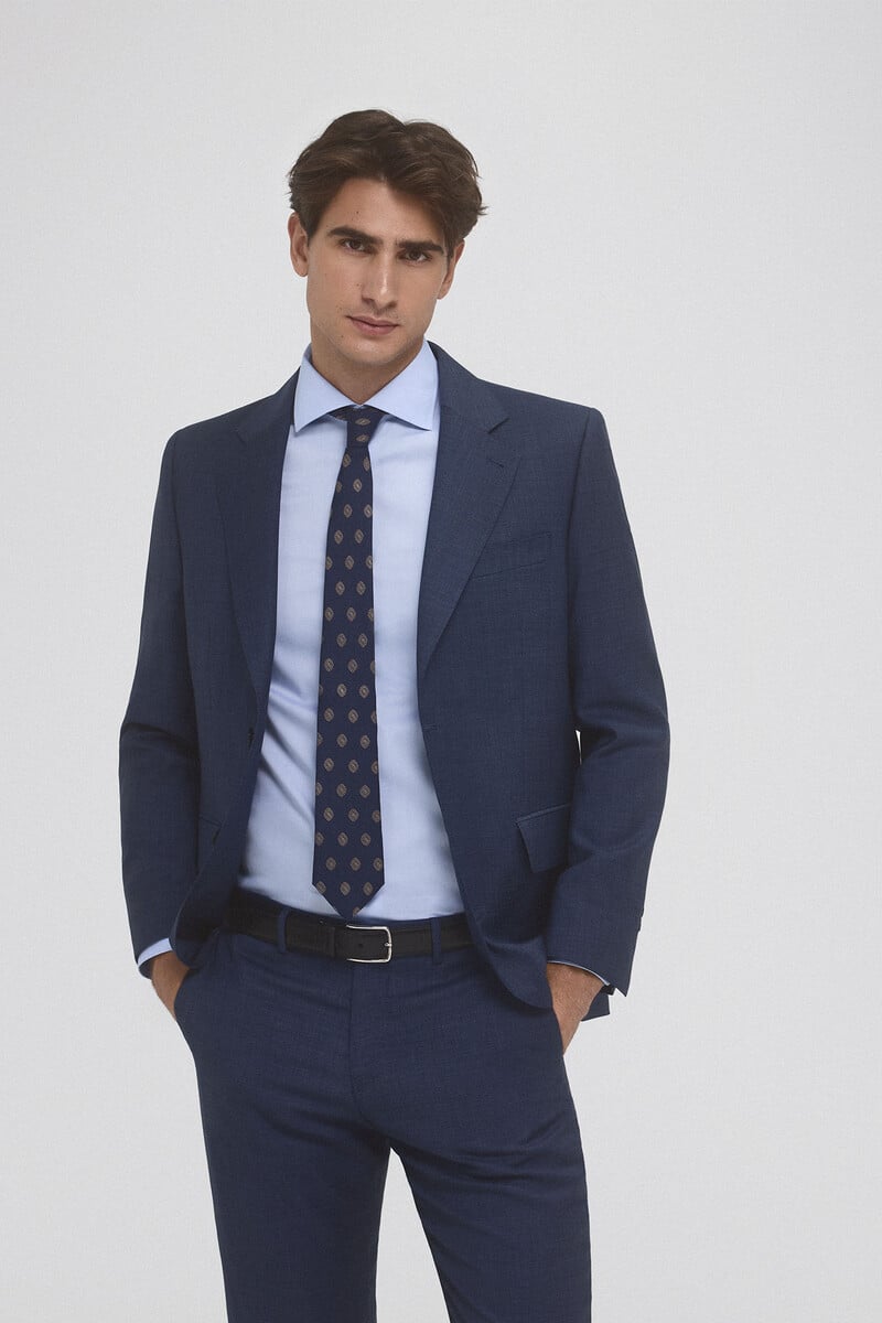 Cortefiel Camisa vestir non iron y antimanchas lisa tailored fit Promoción trimestral
