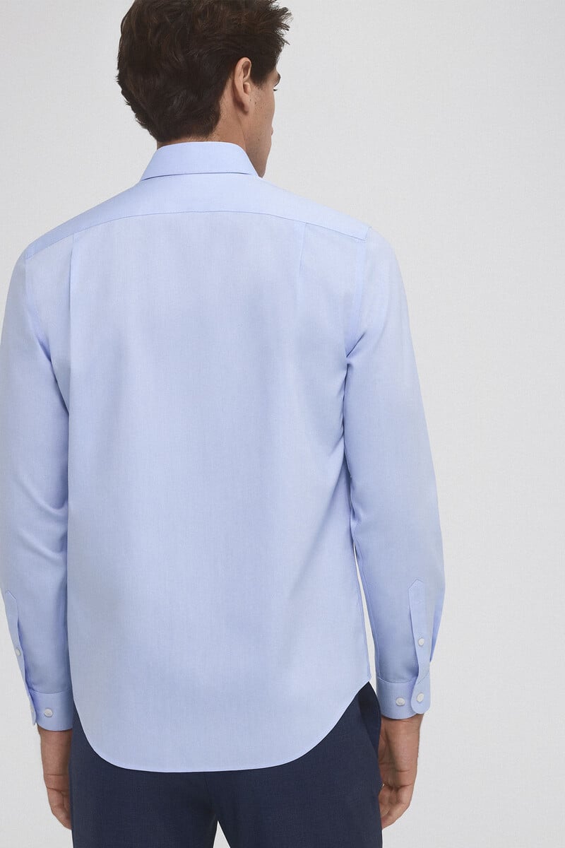 Cortefiel Camisa vestir non iron y antimanchas lisa tailored fit Promoción trimestral