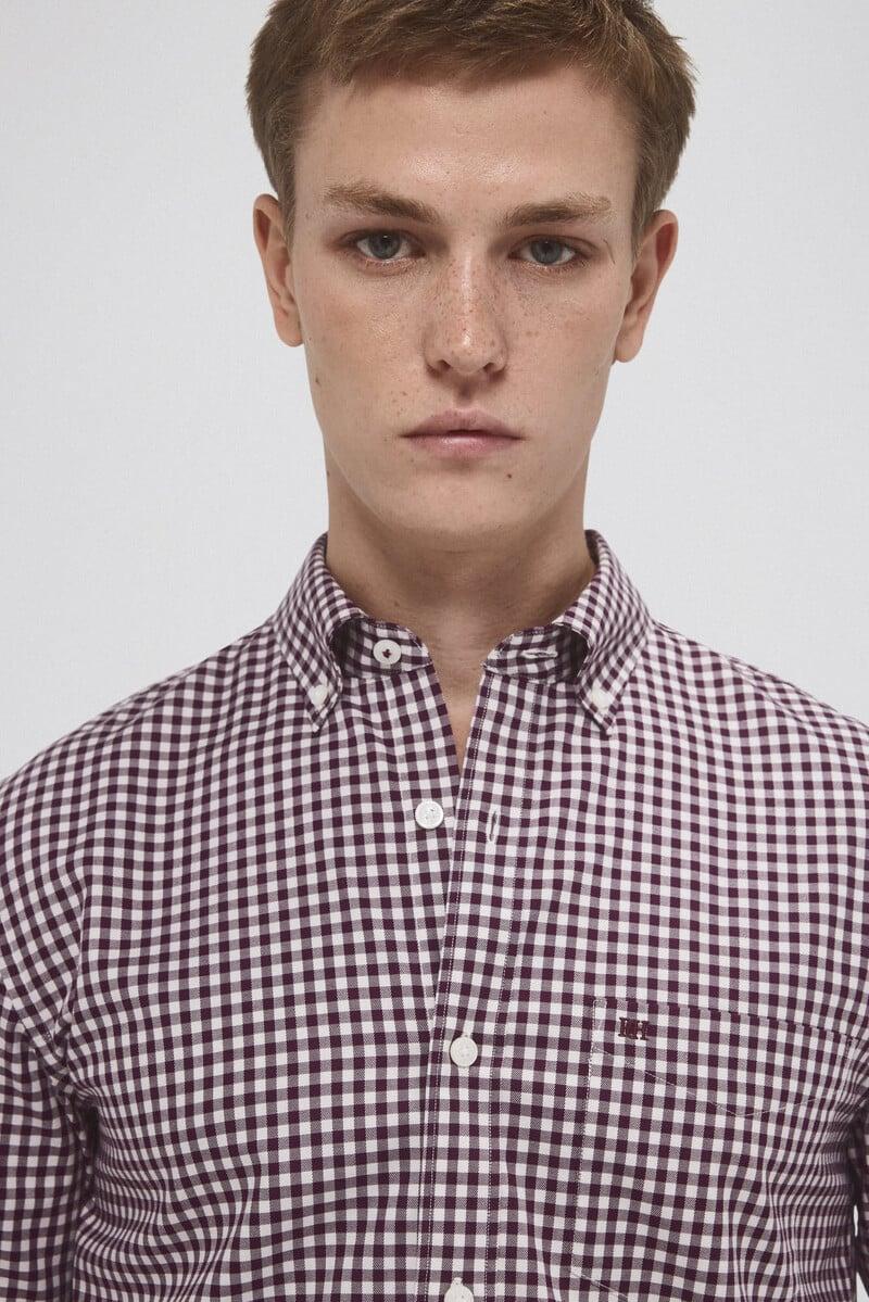 Cortefiel Camisa non iron cuadros twill Grandes descuentos