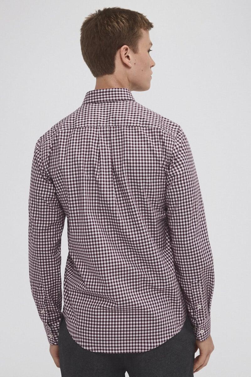 Cortefiel Camisa non iron cuadros twill Grandes descuentos