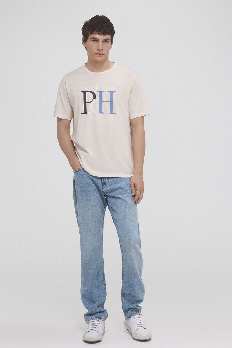 Cortefiel Camiseta logo Liquidación