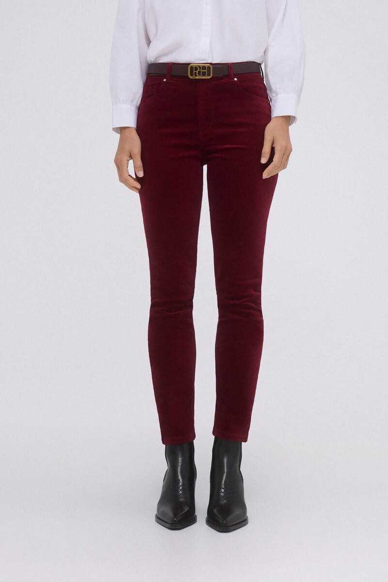 Cortefiel Pantalón terciopelo skinny fit Tienda de fábrica