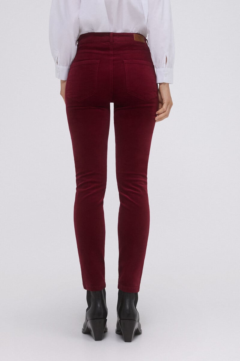 Cortefiel Pantalón terciopelo skinny fit Tienda de fábrica