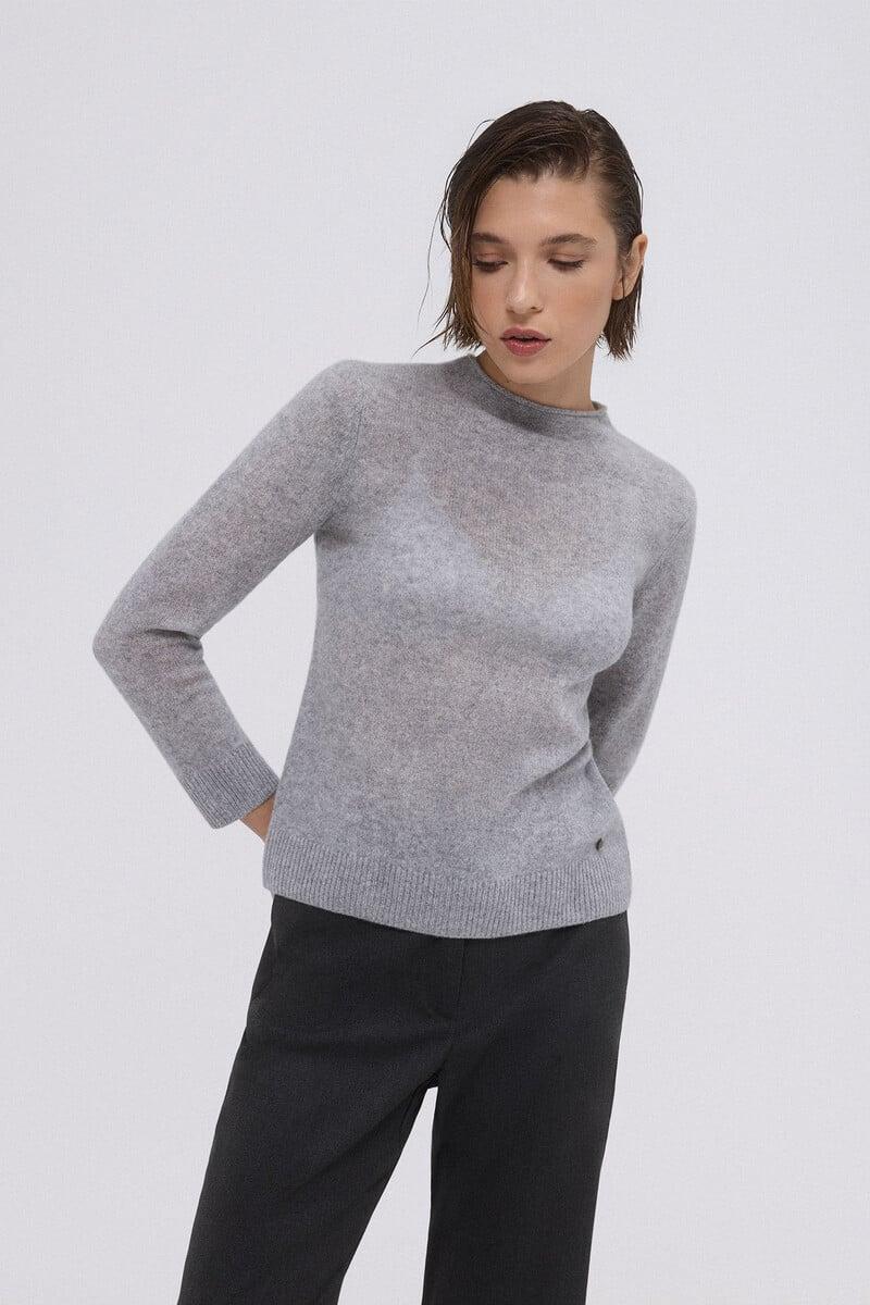Cortefiel Jersey cashmere cuello mao Limitado a 3 días