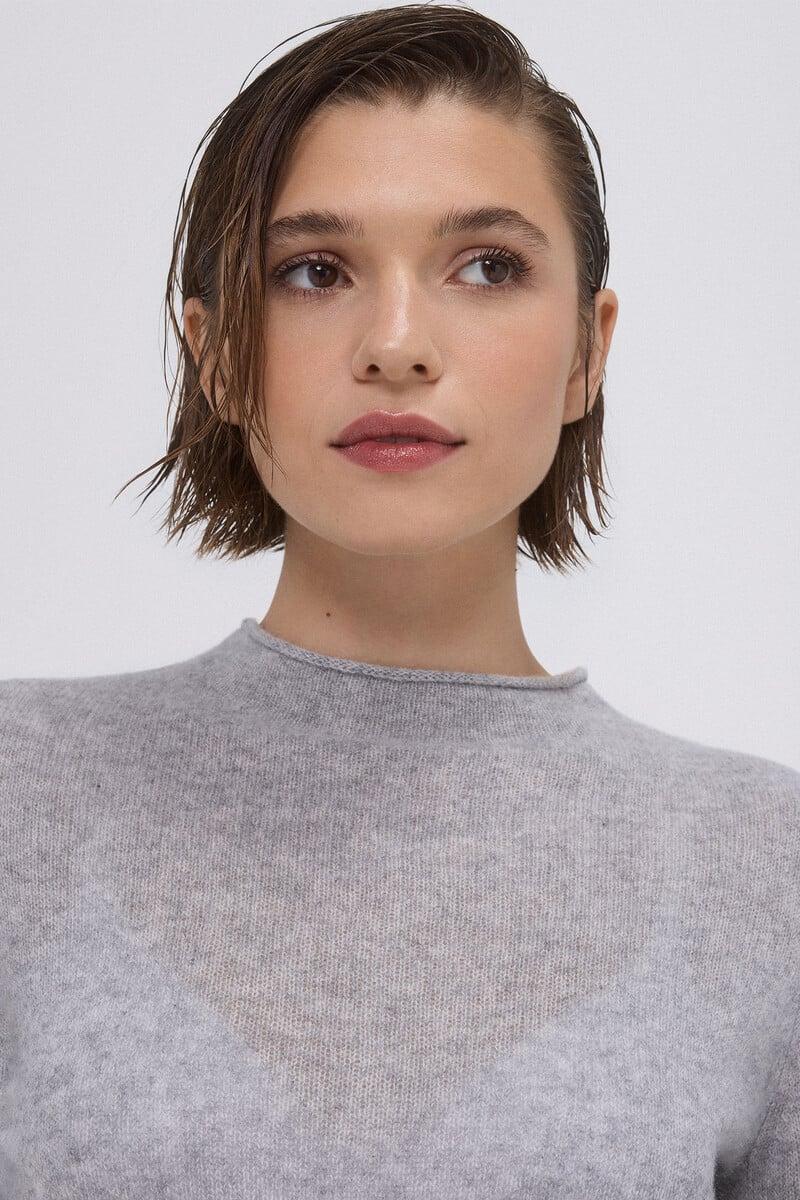 Cortefiel Jersey cashmere cuello mao Limitado a 3 días