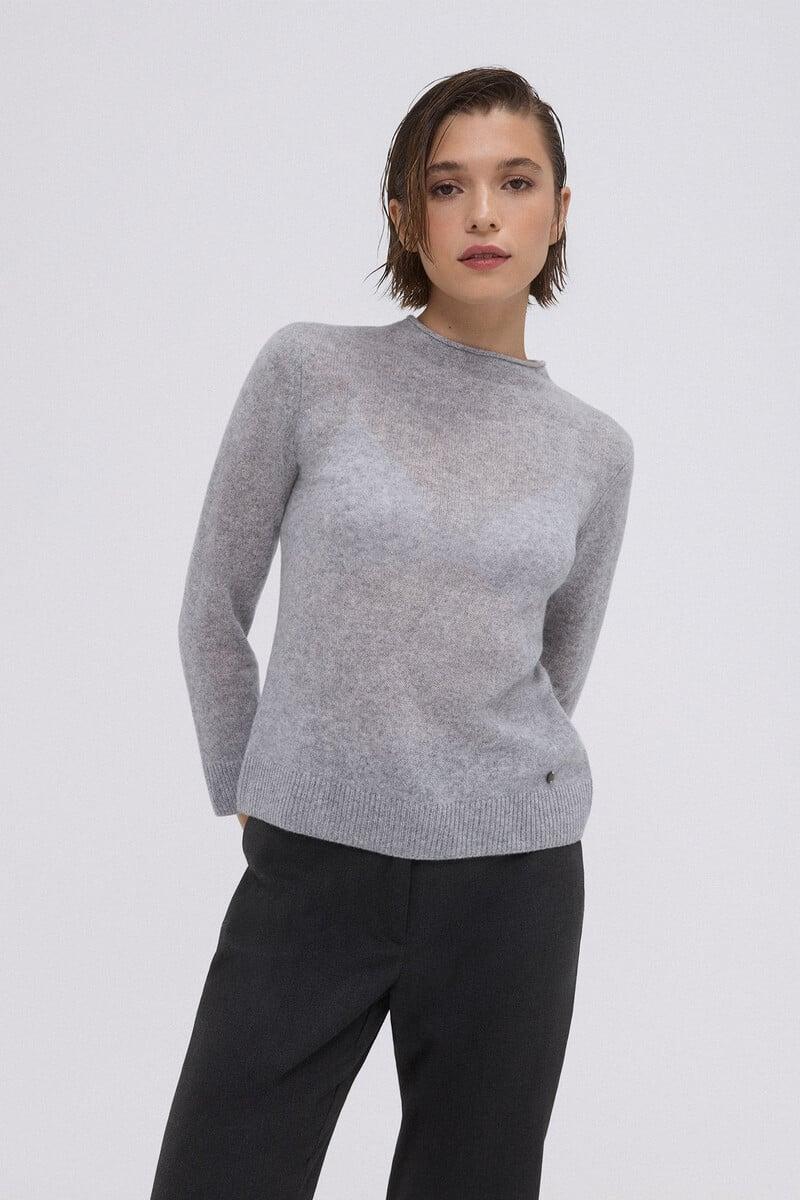 Cortefiel Jersey cashmere cuello mao Limitado a 3 días