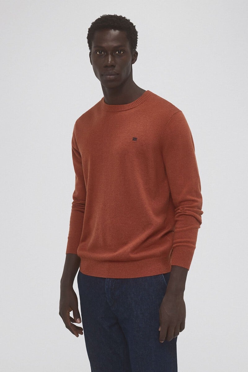 Cortefiel Jersey lana cashmere cuello redondo