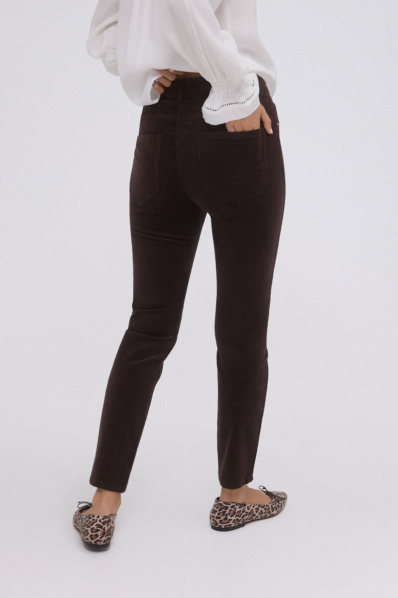 Cortefiel Pantalón push up pana Descuentos del mes