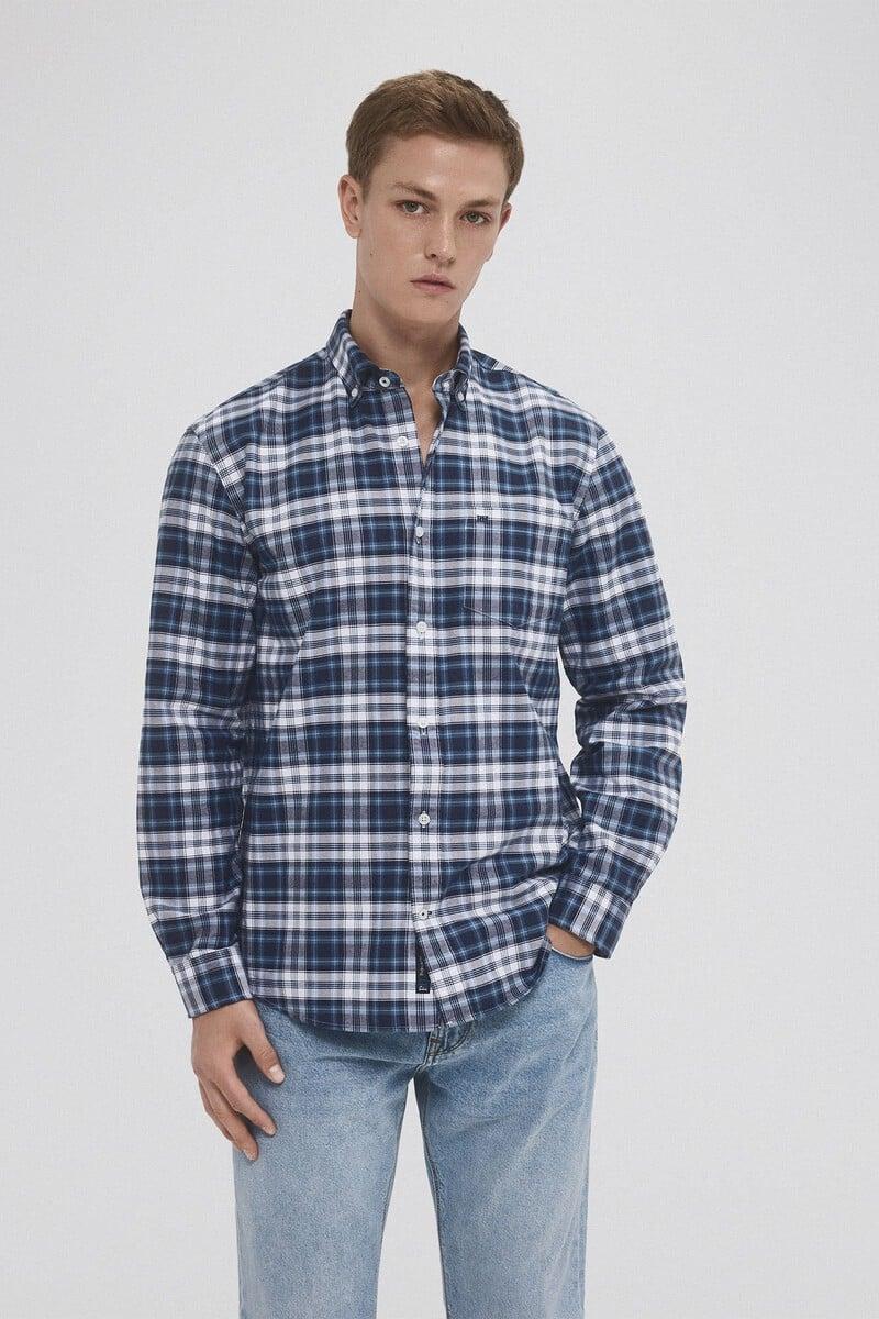 Cortefiel Camisa iconic oxford liso Precio ultrabajo