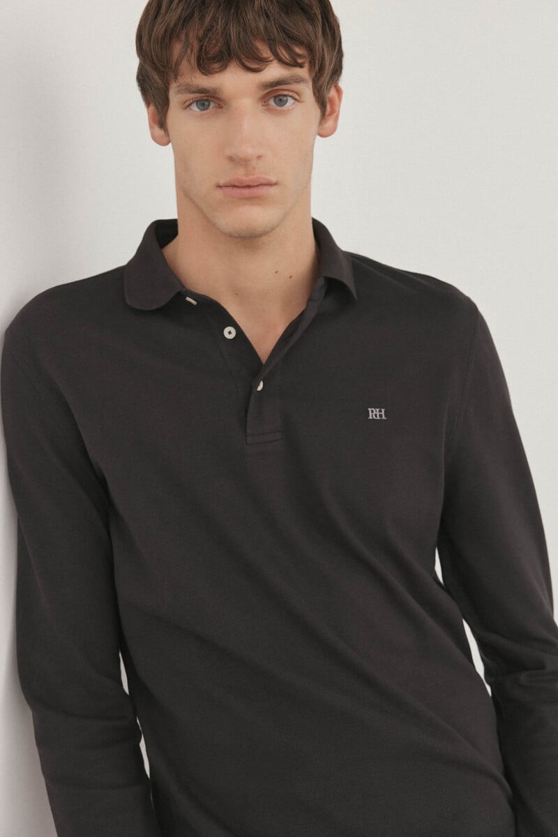 Cortefiel Polo básico piqué manga larga Rebajas