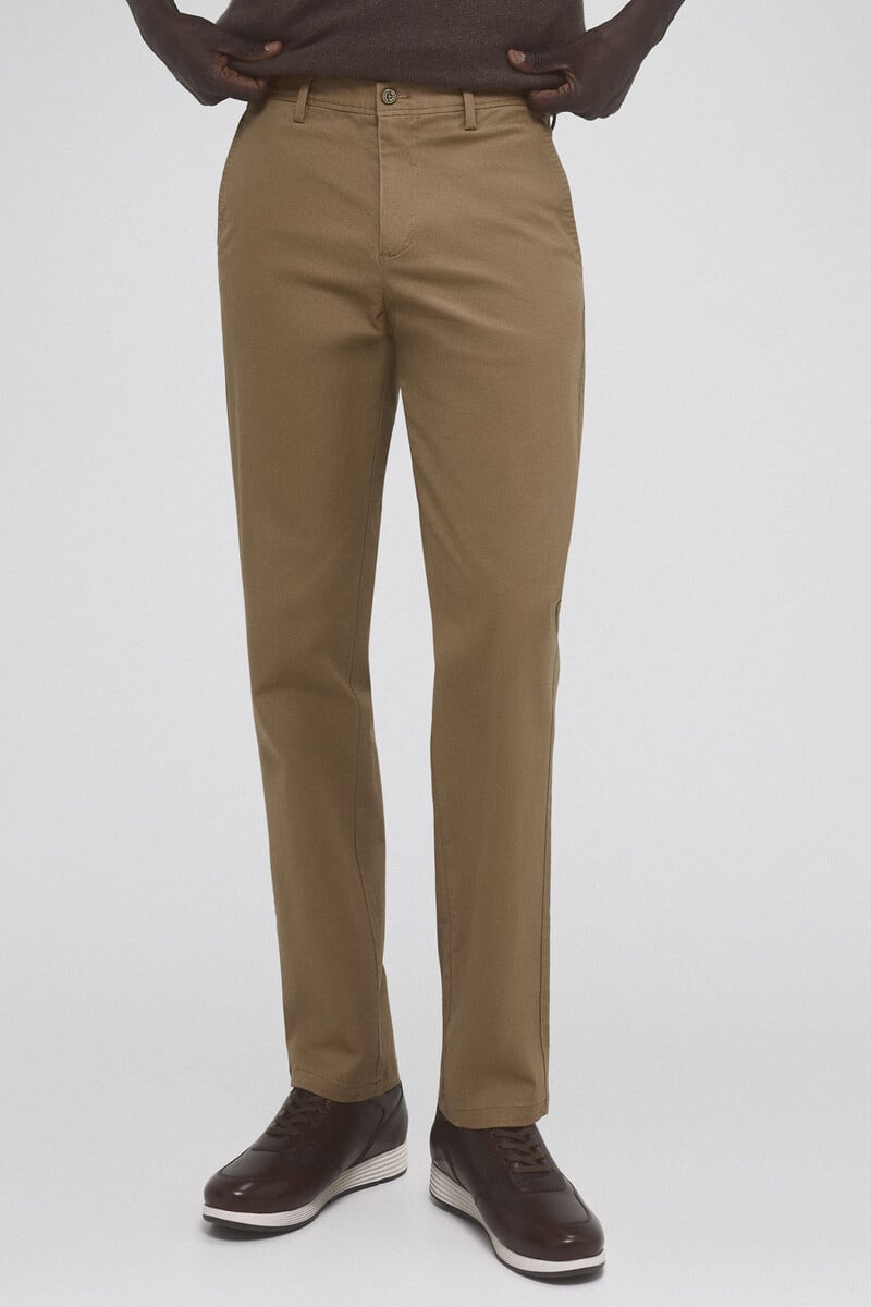 Cortefiel Pantalón chino estampado premium flex slim fit Gran oferta