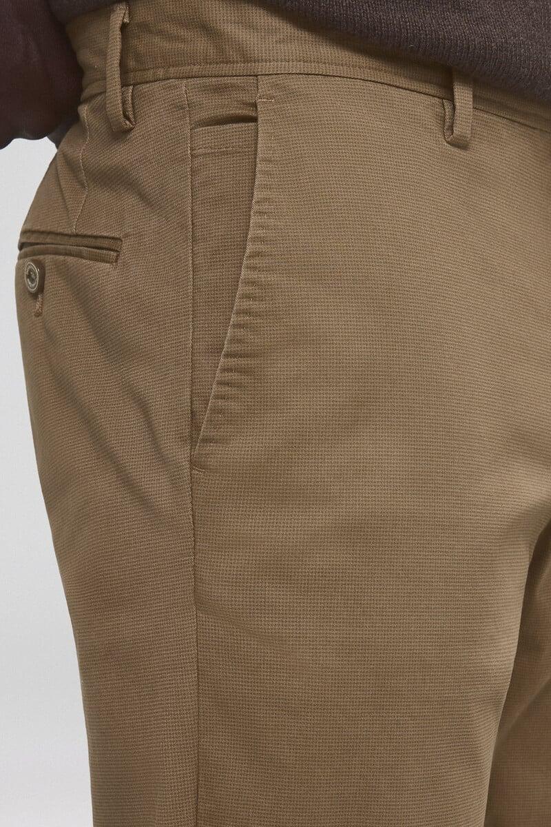 Cortefiel Pantalón chino estampado premium flex slim fit Gran oferta