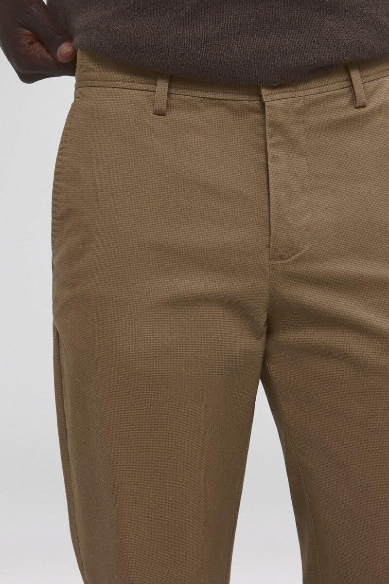 Cortefiel Pantalón chino estampado premium flex slim fit Gran oferta