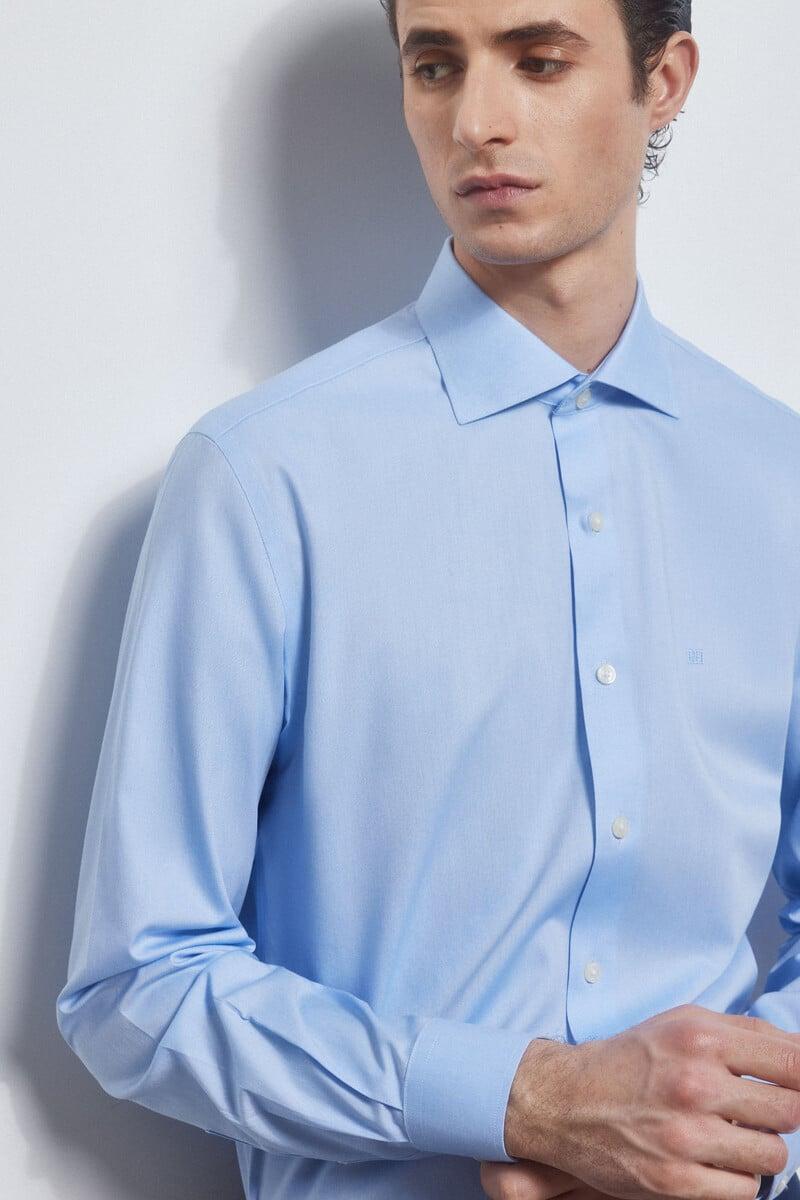 Cortefiel Camisa vestir lisa non iron + antimanchas Mejor oferta