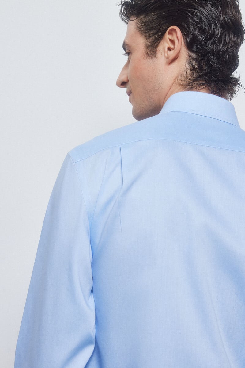 Cortefiel Camisa vestir lisa non iron + antimanchas Mejor oferta