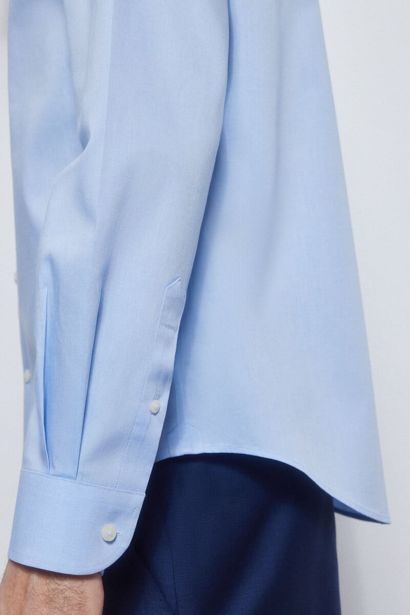 Cortefiel Camisa vestir lisa non iron + antimanchas Mejor oferta