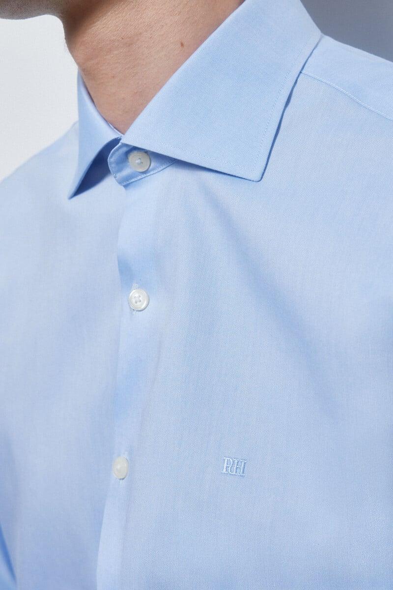 Cortefiel Camisa vestir lisa non iron + antimanchas Mejor oferta