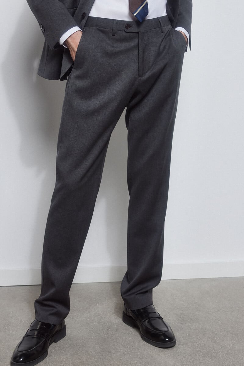 Cortefiel Pantalón liso bi-stretch tailored ÚLTIMAS EDICIONES