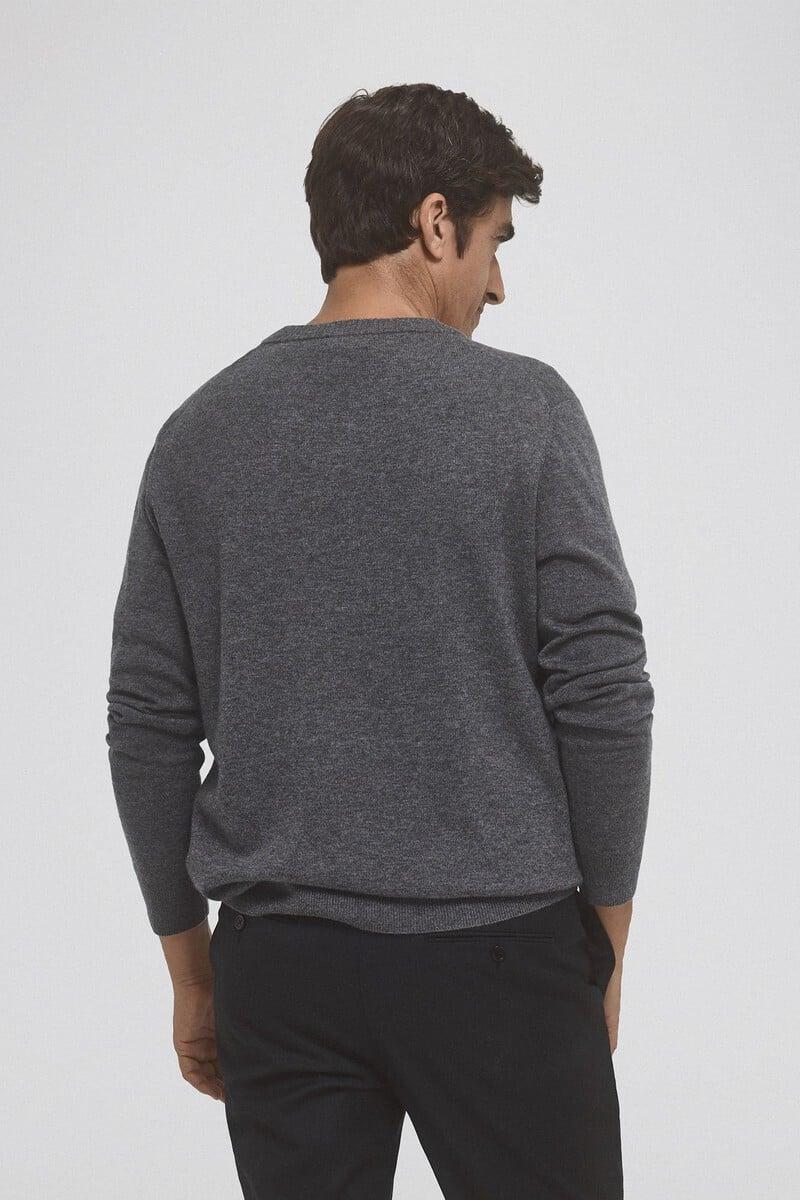 Cortefiel Jersey lana cashmere cuello pico Último día