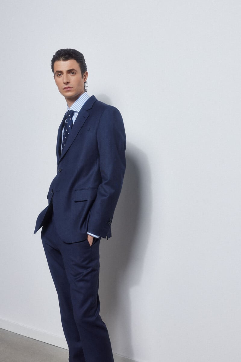 Cortefiel Americana ojo perdiz bi-stretch slim