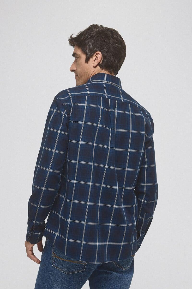 Cortefiel Camisa twill cuadros Solo queda un día