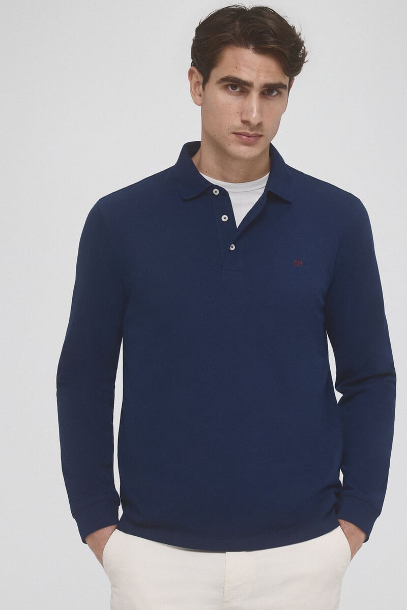 Cortefiel Polo básico piqué manga larga Precios de Black Friday