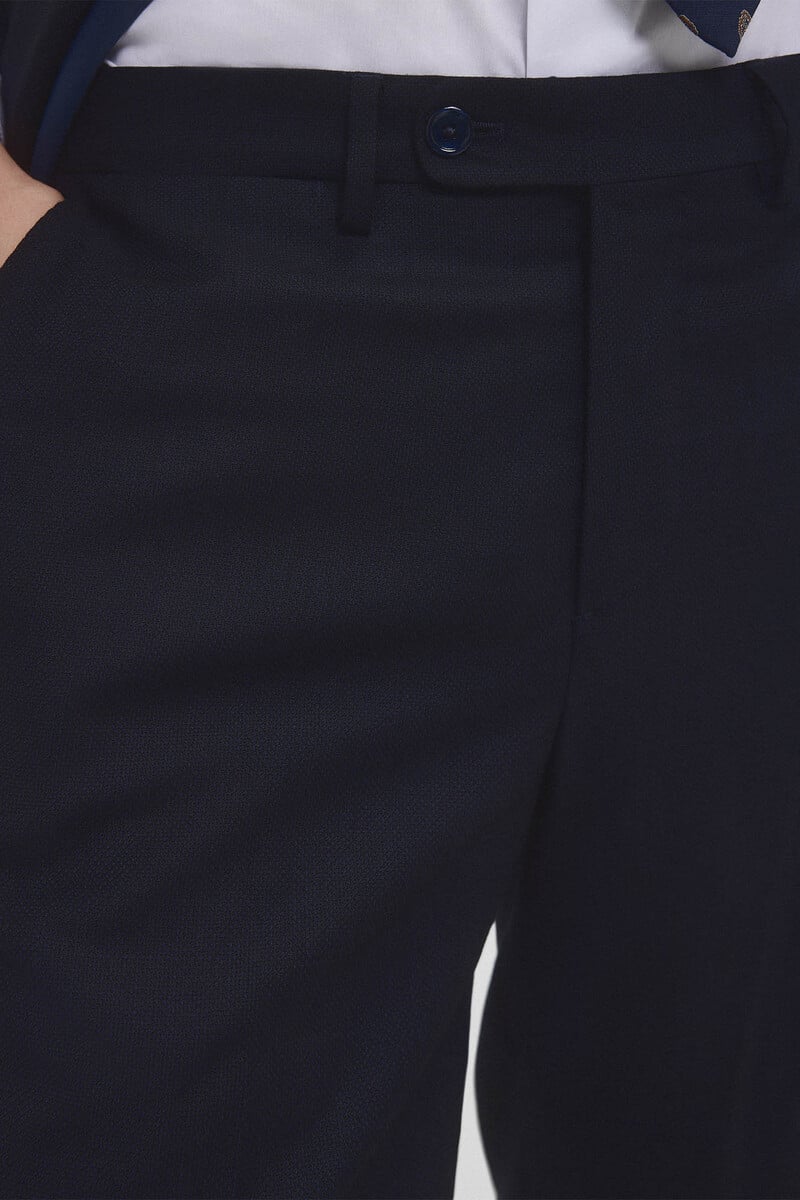 Cortefiel Pantalón de traje tejido ojo de perdiz Libre de impuestos