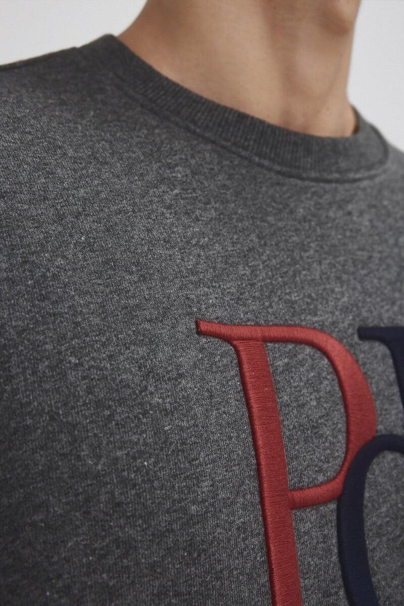 Cortefiel Sudadera logo cuello caja Ofertas especiales