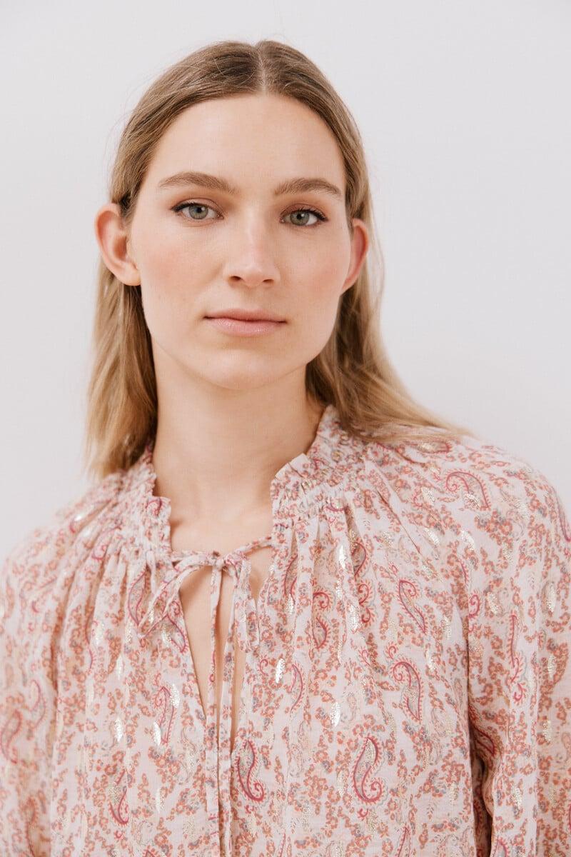 Cortefiel Blusa detalle nido de abeja Rebajas de fábrica