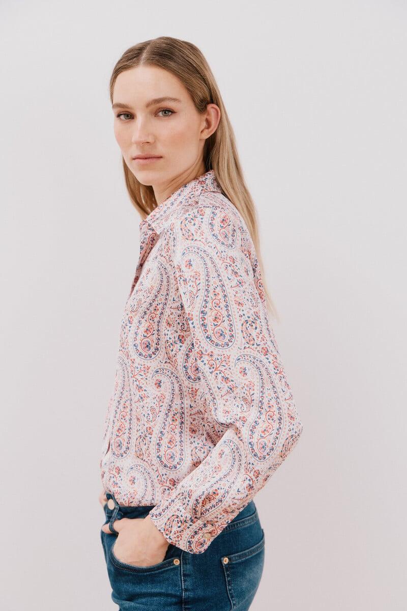 Cortefiel Camisa satinada Tienda