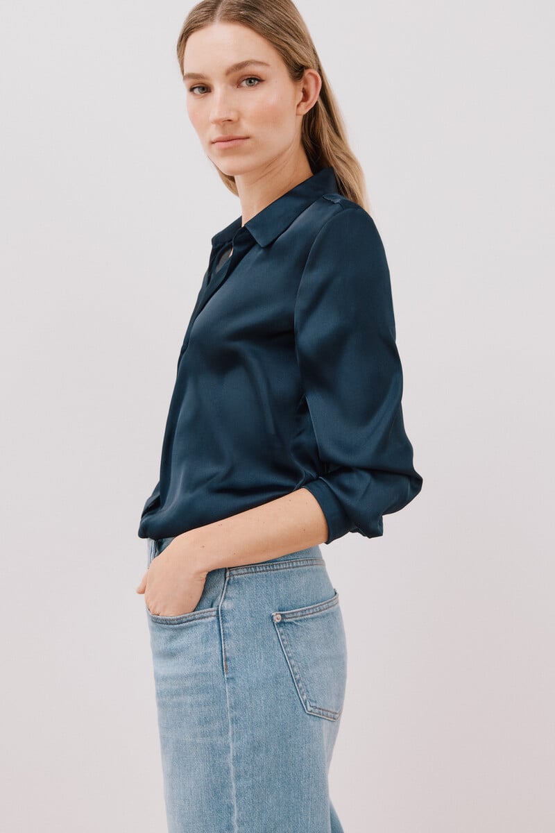 Cortefiel Camisa satinada Oferta especial