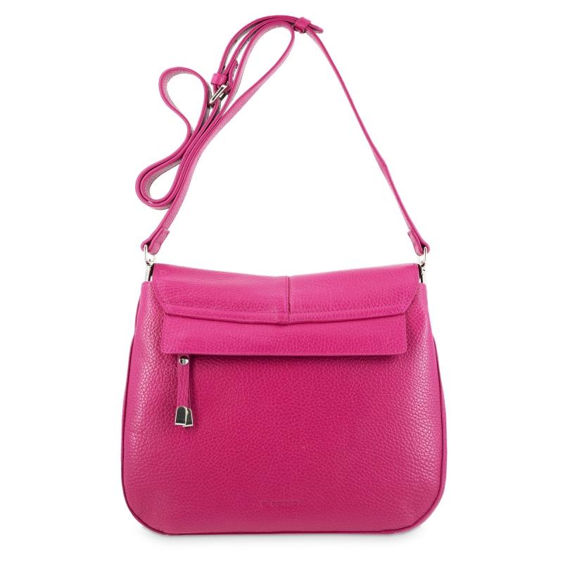 El potro Bolso solapa piel vacuno color rosa-Iris Envío gratis