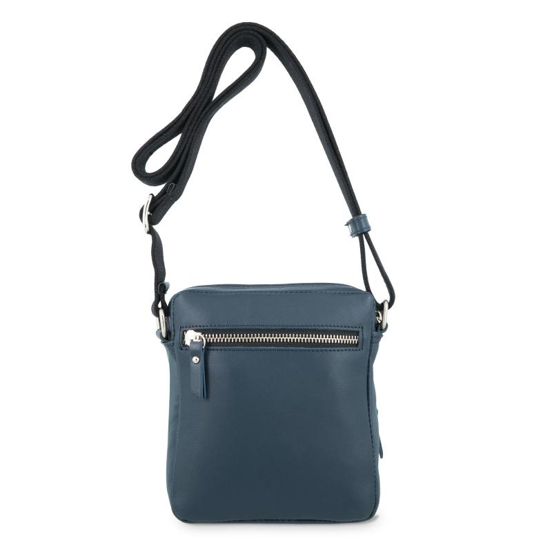El potro Bolso Bandolera pequeño hombre en piel vacuno color azul- Apache Oferta exclusiva