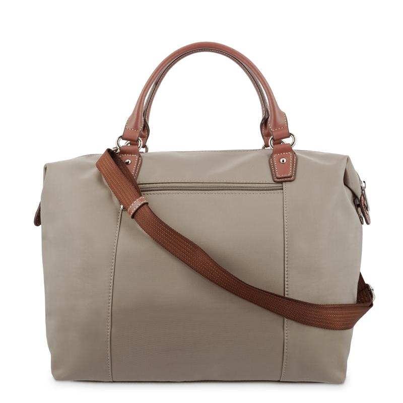 El potro Bolso Tote mujer en lona y piel vacuno color taupe-cuero-Paris Ofertas