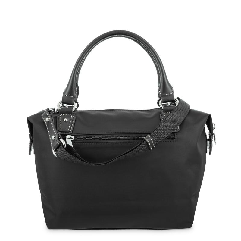 El potro Bolso Tote mujer en lona y piel vacuno color negro-Paris Últimos 3 días