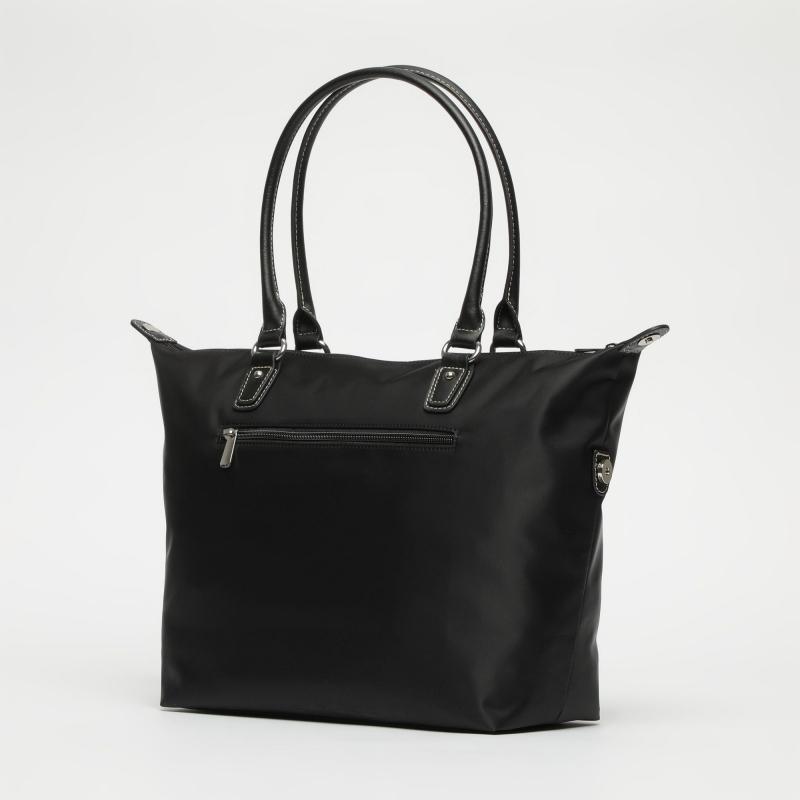 El potro Bolso Tote mujer en lona y piel vacuno color negro-Paris COMPRAR AHORA