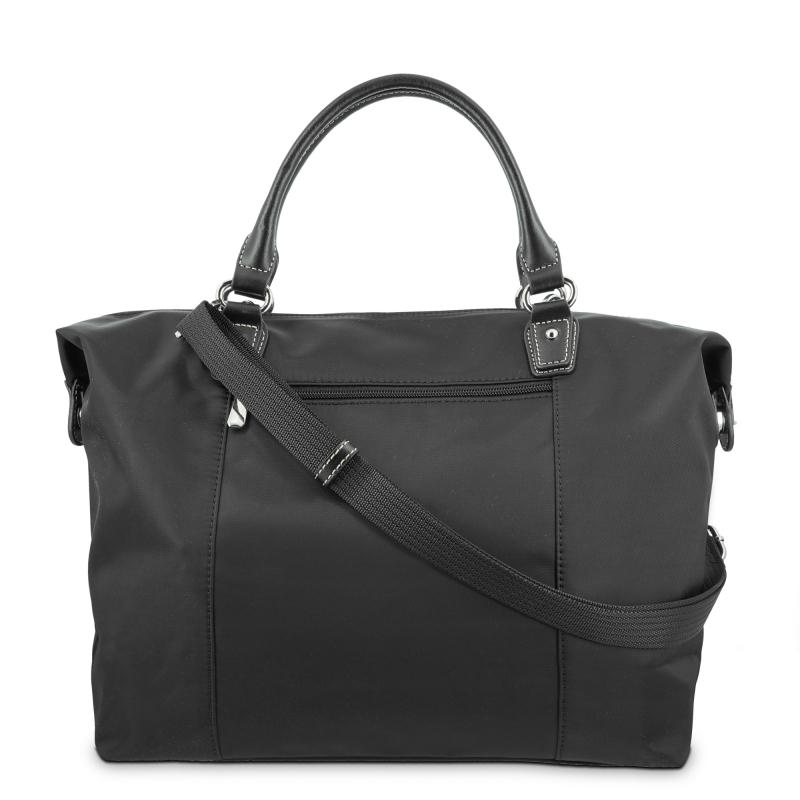 El potro Bolso Tote mujer en lona y piel vacuno color negro-Paris Últimos 2 días
