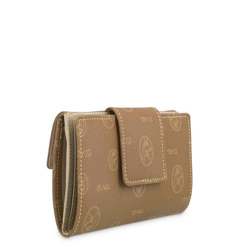 El potro Cartera mujer en lona y piel vacuno color cuero - Vintage Precios de Black Friday
