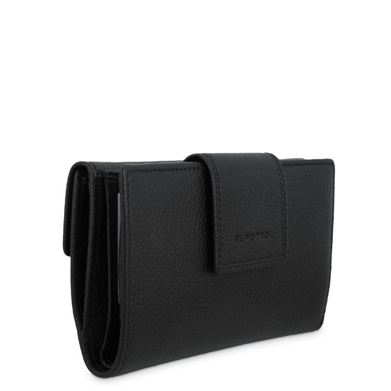 El potro Cartera de mujer grande en piel vacuno color negro - I R I S Envío gratis