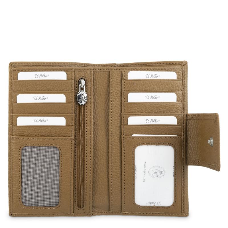 El potro Cartera de mujer grande en piel vacuno color cuero - I R I S Oferta especial