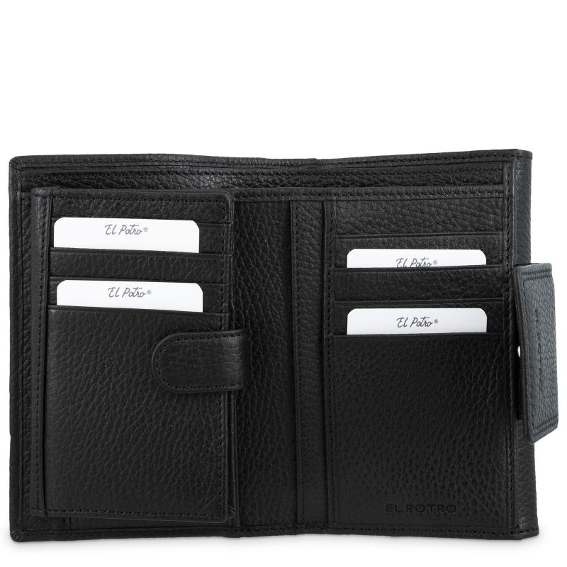 El potro Cartera de mujer mediana en piel vacuno color negro - I R I S Últimos 3 días