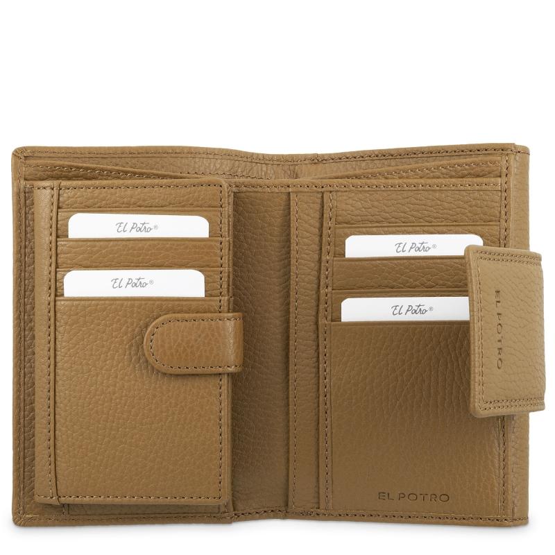 El potro Cartera de mujer mediana en piel vacuno color cuero- I R I S COMPRAR AHORA